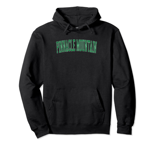 Pinnacle Mountain Distressed Green Hoodie - Aesthetic Graphic Unisex - T-Shirt, Sweatshirt, Hoodie