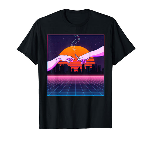 Vaporwave Aesthetic Creation Adam T-Shirt - Unique Graphic Men Women - T-Shirt, Sweatshirt, Hoodie