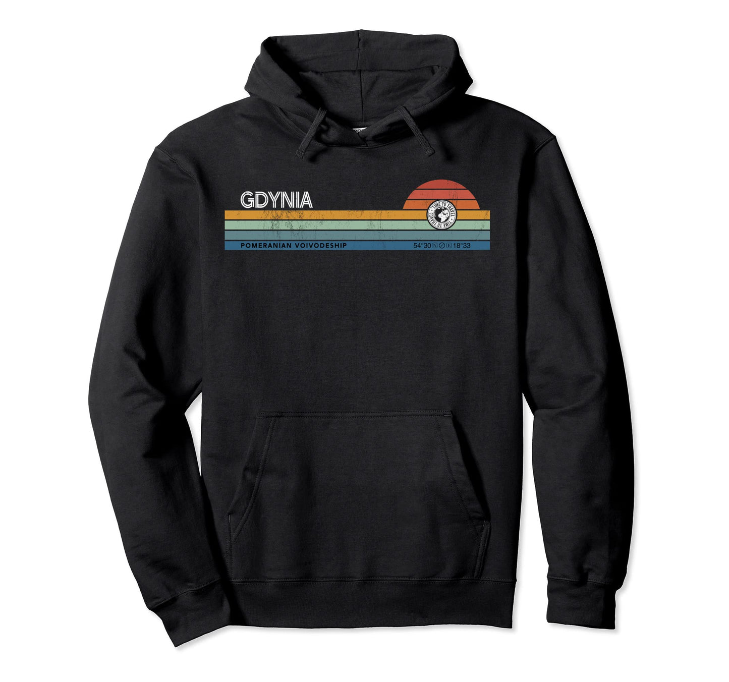 Gdynia Pomeranian Voivodeship Poland Sunset Hoodie - Unique Graphic Unisex - T-Shirt, Sweatshirt, Hoodie