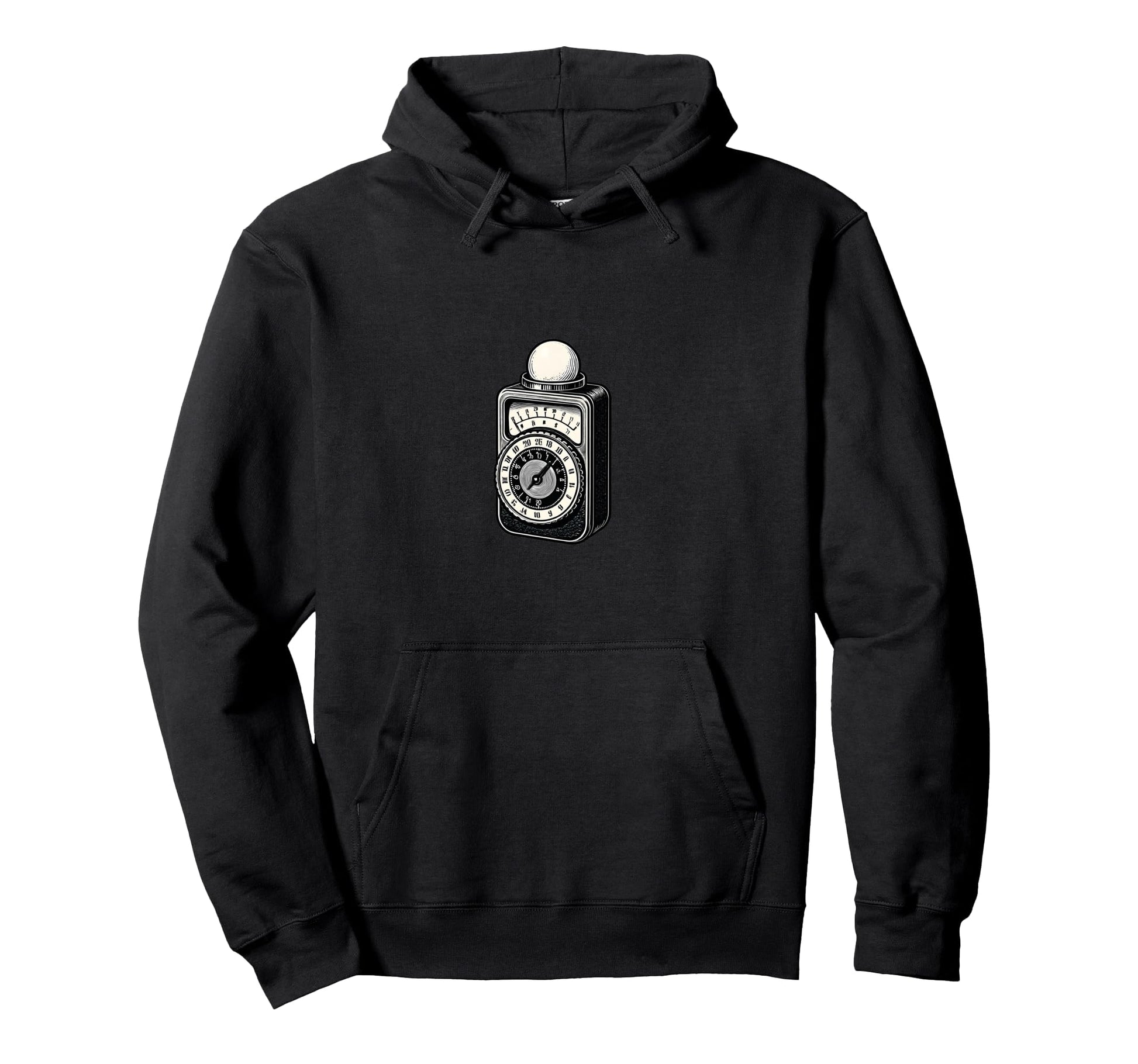 Analog Light Meter Photography Exposure Hoodie - Graphic Print for Adults - T-Shirt, Sweatshirt, Hoodie