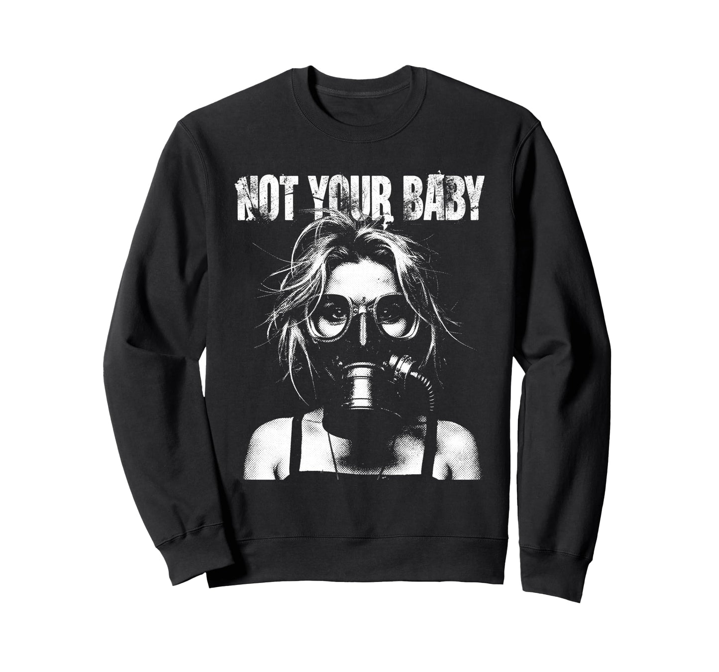 Punk 90S Graffiti Grunge Anti Sweatshirt - Graphic Print for Adults - T-Shirt, Sweatshirt, Hoodie