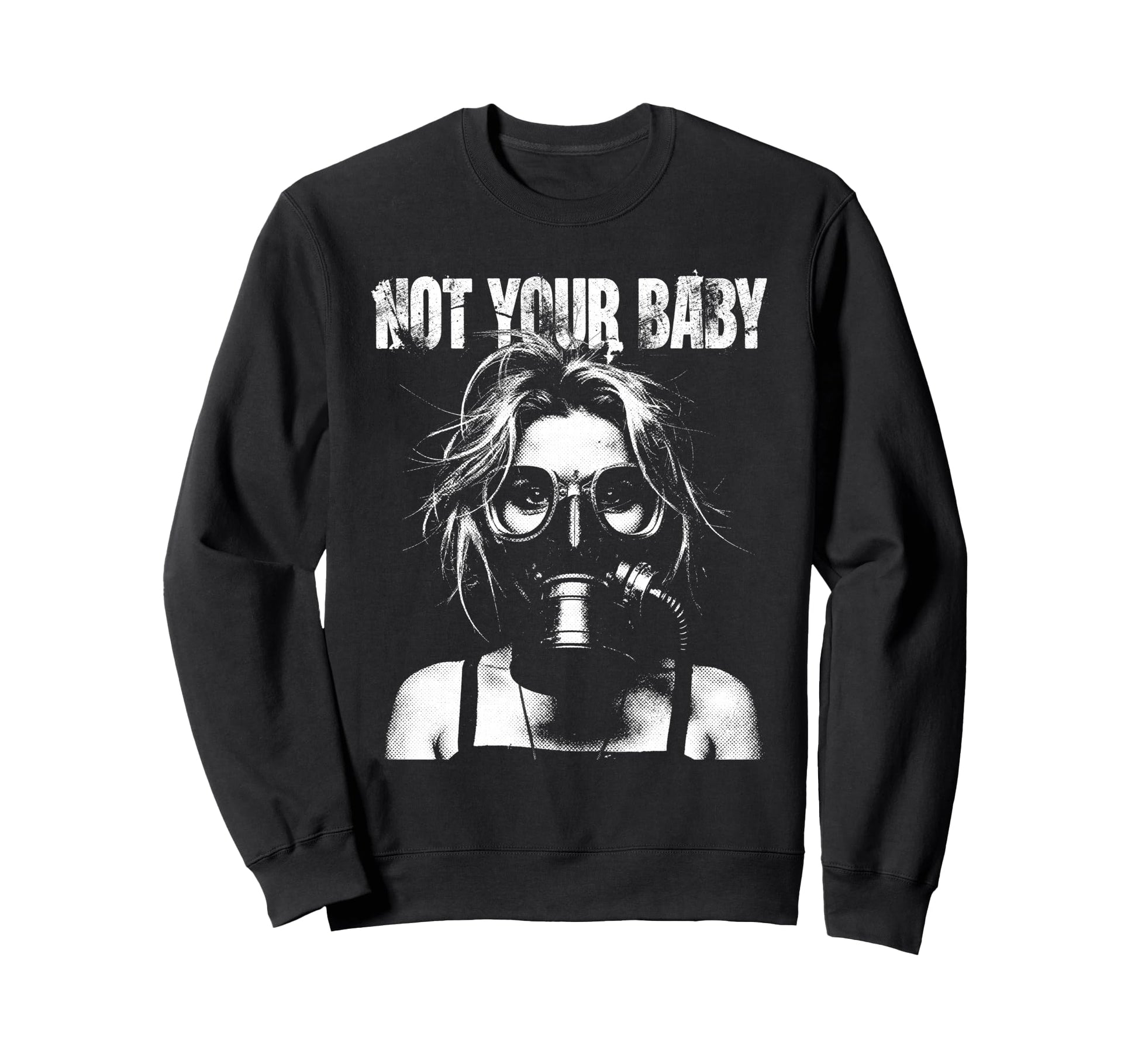 Punk 90S Graffiti Grunge Anti Sweatshirt - Graphic Print for Adults - T-Shirt, Sweatshirt, Hoodie