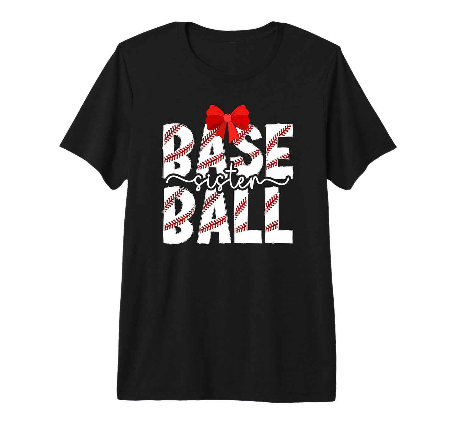 Baseball Sister Coquette Baseball T-Shirt - Streetwear Style for Adults - T-Shirt, Sweatshirt, Hoodie
