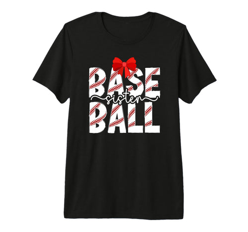 Baseball Sister Coquette Baseball T-Shirt - Streetwear Style for Adults - T-Shirt, Sweatshirt, Hoodie