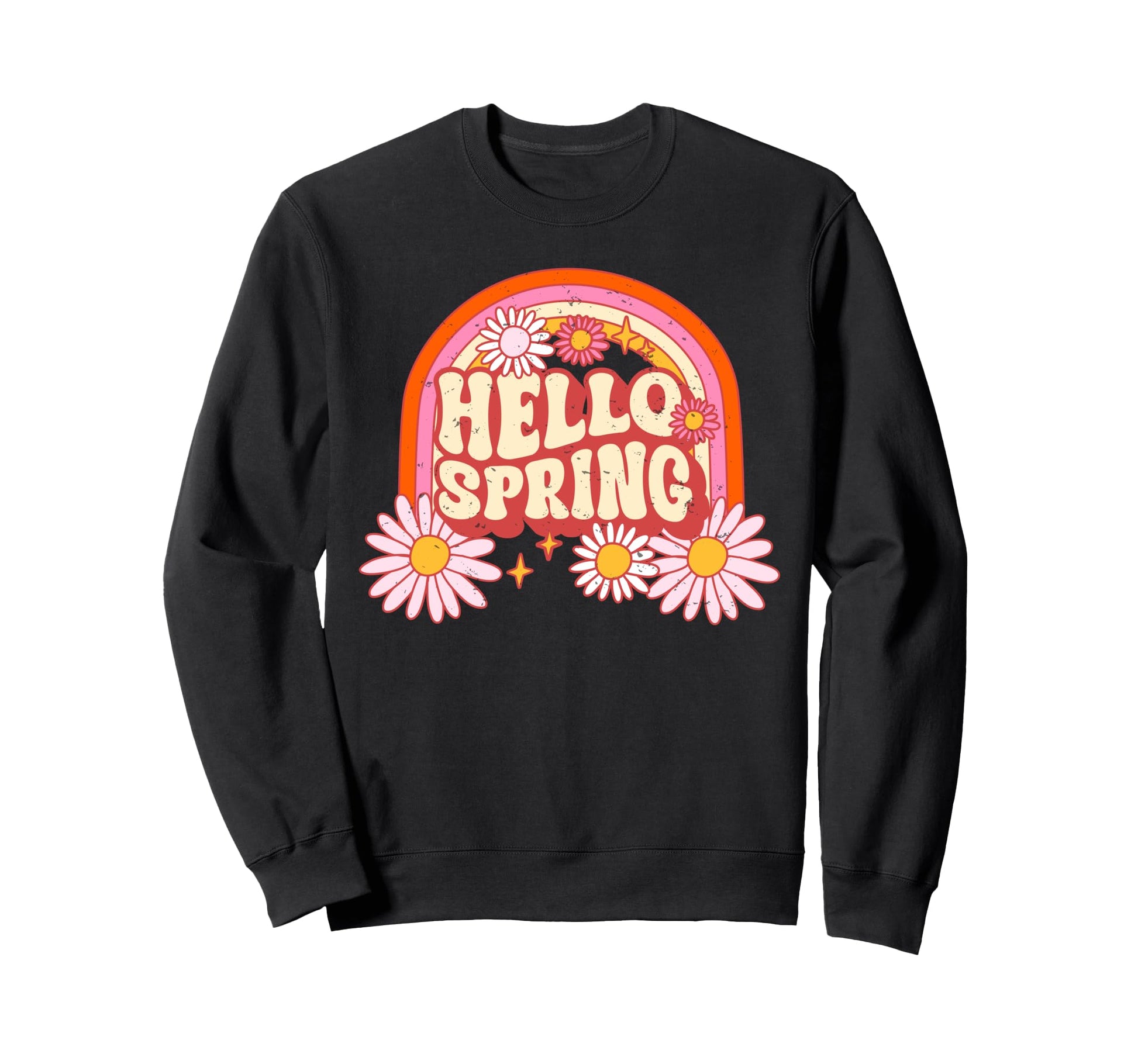 Hello Spring Flower Blooming Sweatshirt - Fun Novelty Design Men Women - T-Shirt, Sweatshirt, Hoodie