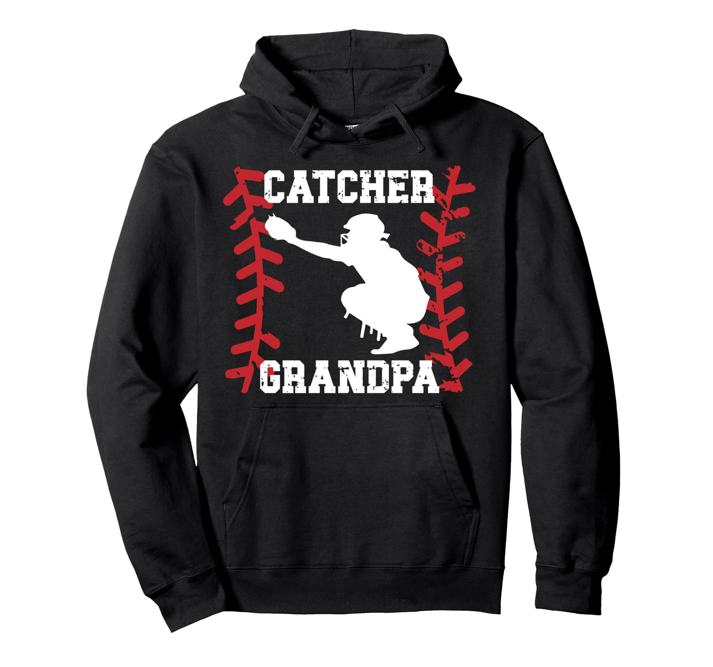 Baseball Catcher Grandpa Baseball Hoodie - Unique Graphic for Adults - T-Shirt, Sweatshirt, Hoodie