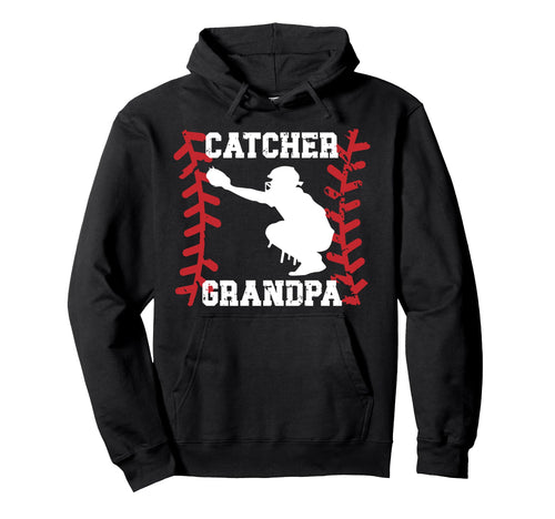 Baseball Catcher Grandpa Baseball Hoodie - Unique Graphic for Adults - T-Shirt, Sweatshirt, Hoodie