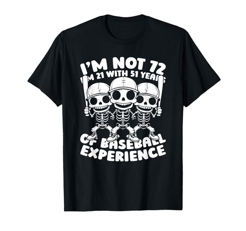 72 Years Old Baseballer Baseball T-Shirt - Aesthetic Graphic Men Women - T-Shirt, Sweatshirt, Hoodie
