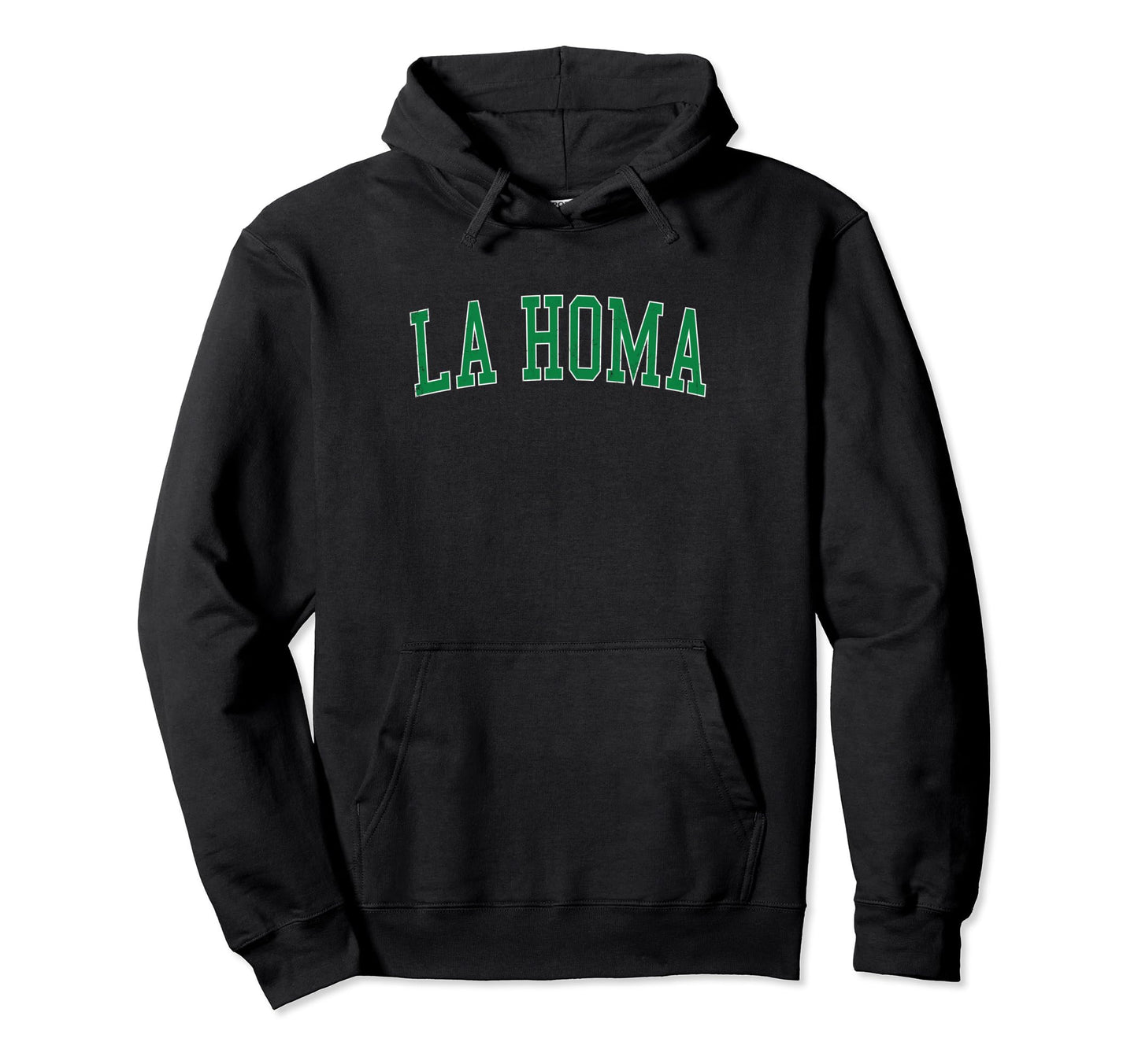 La Homa Tx Distressed Green Varsity Hoodie - Aesthetic Graphic for Adults - T-Shirt, Sweatshirt, Hoodie