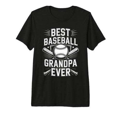 Best Baseball Grandpa Ever Tri Blend T-Shirt - Aesthetic Graphic Unisex - T-Shirt, Sweatshirt, Hoodie
