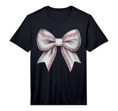 Coquette Bow Funny Baseball Lover Game Day T-Shirt - Trendy Graphic Unisex - T-Shirt, Sweatshirt, Hoodie