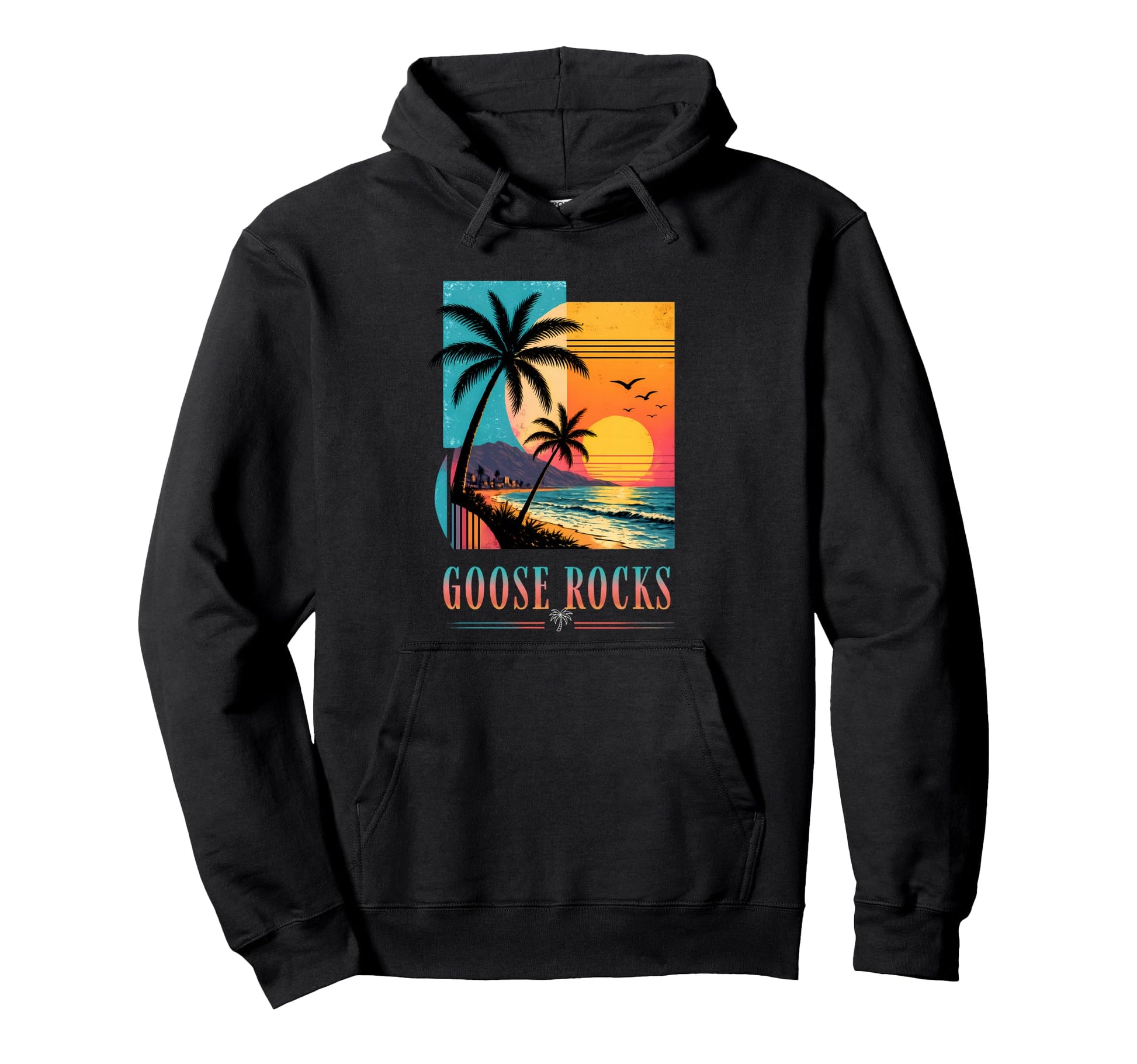 Goose Rocks Beach Sunset 2026 Summer Hoodie - Custom Art Print Men Women - T-Shirt, Sweatshirt, Hoodie