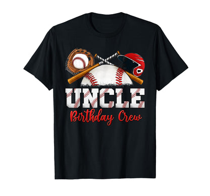 Baseball Birthday Party Sports Family T-Shirt - Minimalist Print Men Women - T-Shirt, Sweatshirt, Hoodie