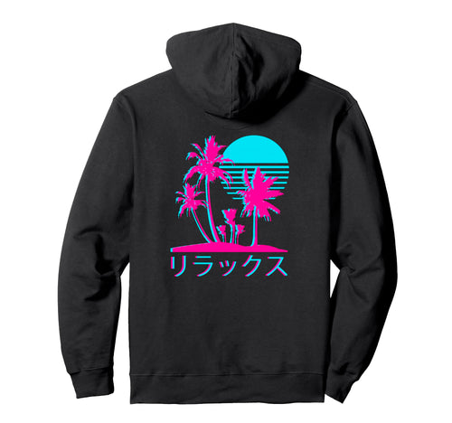 Japanese Relaxing Vaporwave Harajuku Hoodie - Unique Graphic for Adults - T-Shirt, Sweatshirt, Hoodie