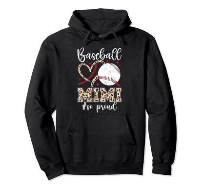 Baseball Mimi So Proud Grandma Mimi Hoodie - Unique Graphic Unisex - T-Shirt, Sweatshirt, Hoodie