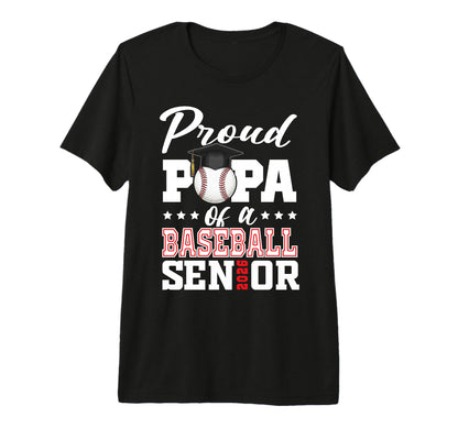 Proud Papa Baseball Senior 2026 Graduation T-Shirt - Trendy Graphic Unisex - T-Shirt, Sweatshirt, Hoodie