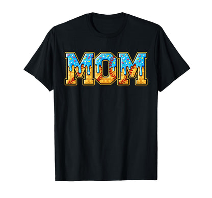 Baseball Mom Funny Mothers Day Ice Cream T-Shirt - Streetwear Style Unisex - T-Shirt, Sweatshirt, Hoodie