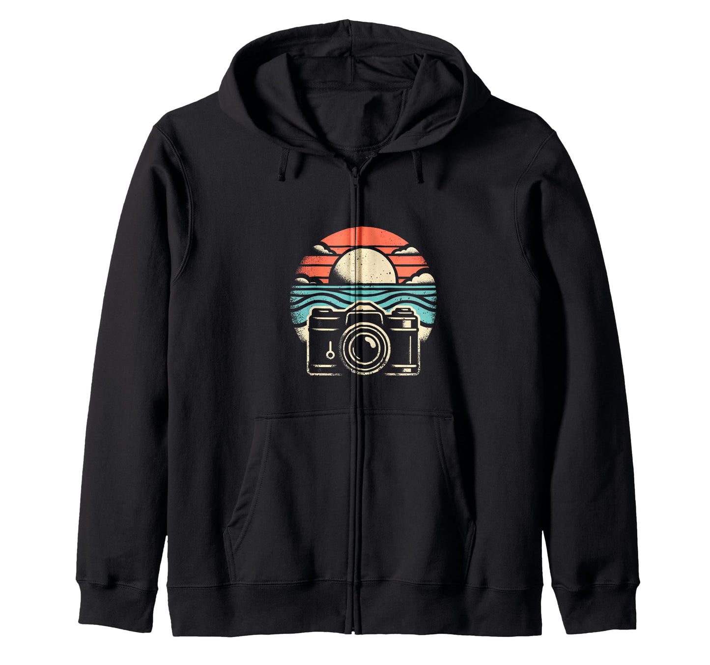 Sunset Camera T-Shirt - Casual Everyday Wear for Adults - T-Shirt, Sweatshirt, Hoodie