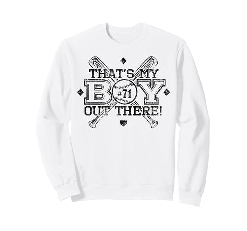 Baseball Mom Dad Thats My Proud Sweatshirt - Trendy Graphic for Adults - T-Shirt, Sweatshirt, Hoodie