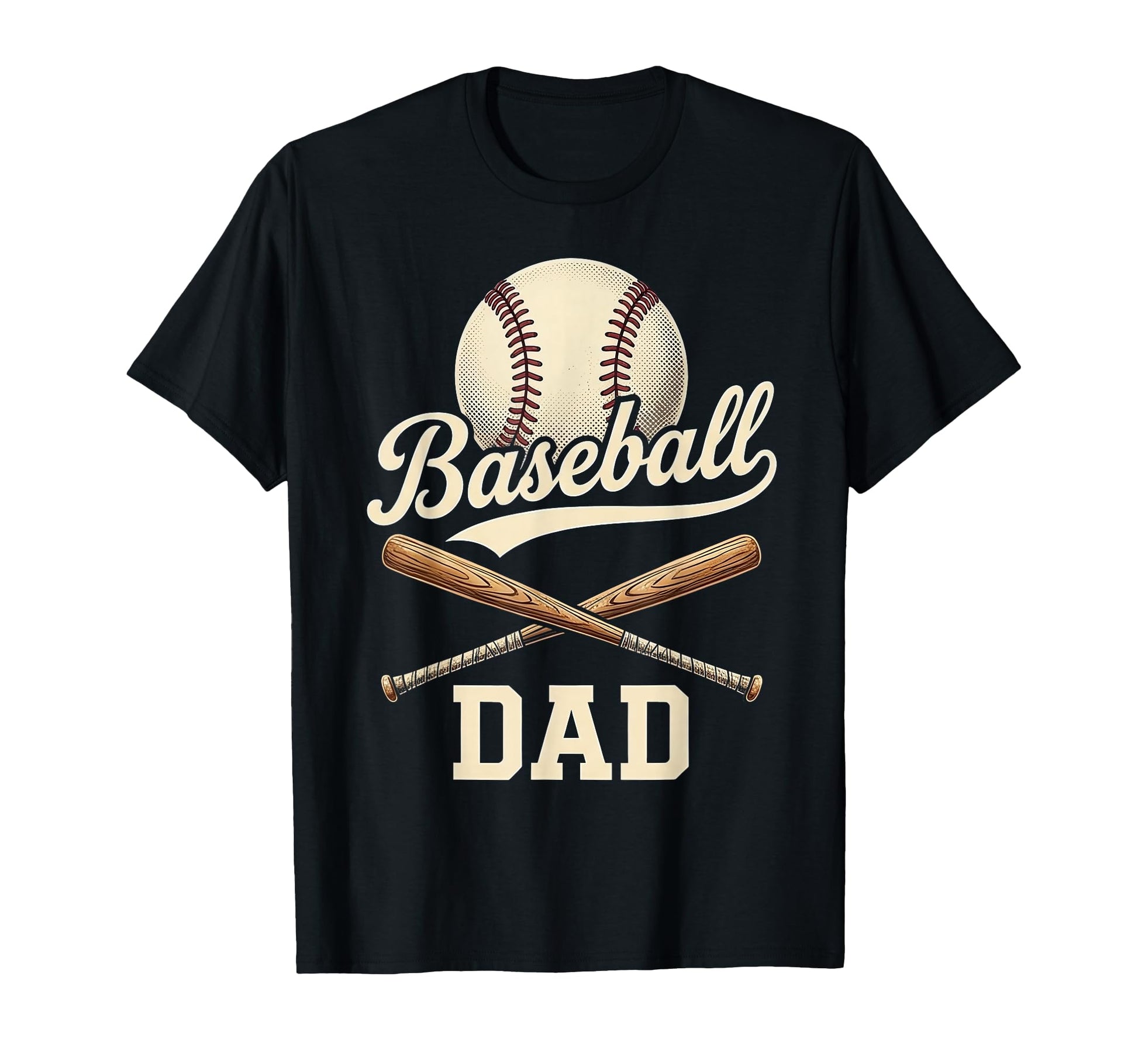 Baseball Dad Happy Fathers Day Dad T-Shirt - Minimalist Print for Adults - T-Shirt, Sweatshirt, Hoodie