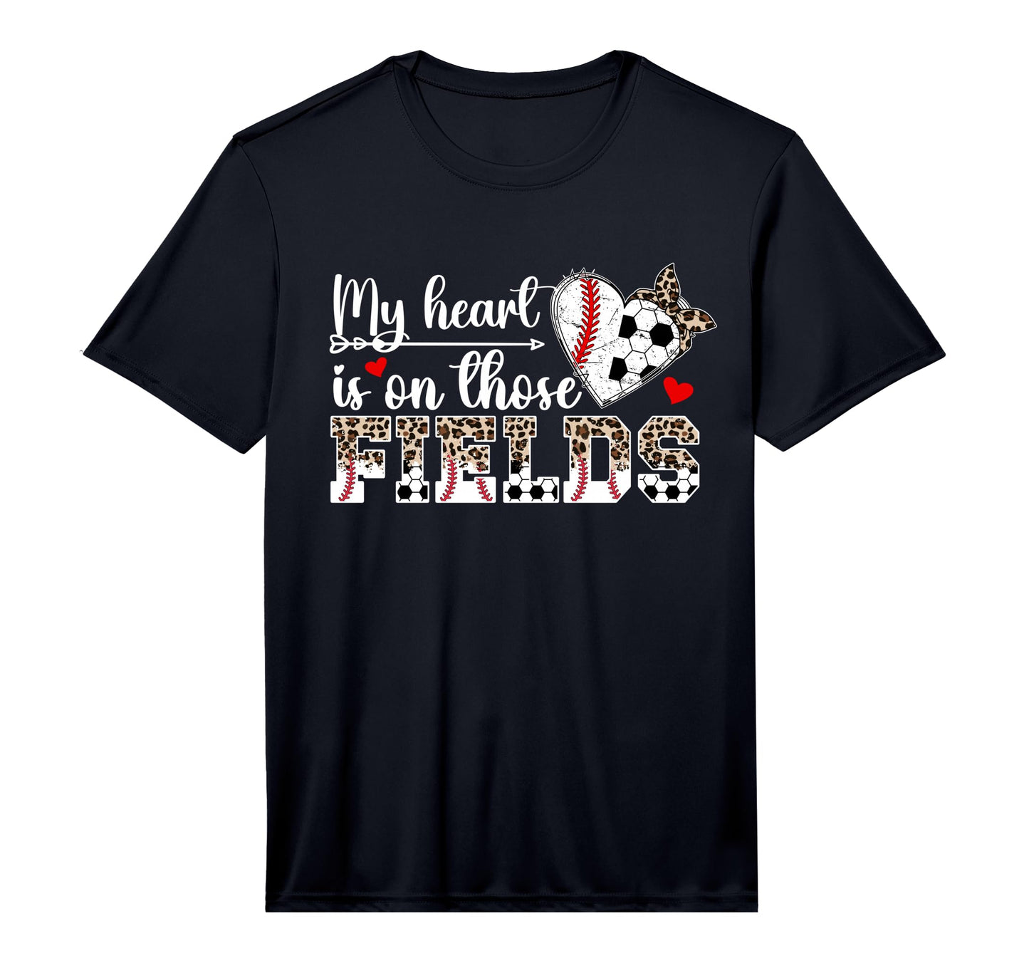 Mens My Heart Is Those Fields T-Shirt - Fun Novelty Design for Adults - T-Shirt, Sweatshirt, Hoodie