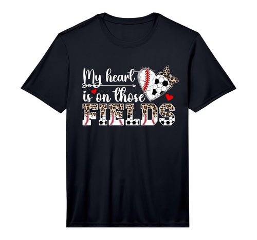 Mens My Heart Is Those Fields T-Shirt - Fun Novelty Design for Adults - T-Shirt, Sweatshirt, Hoodie