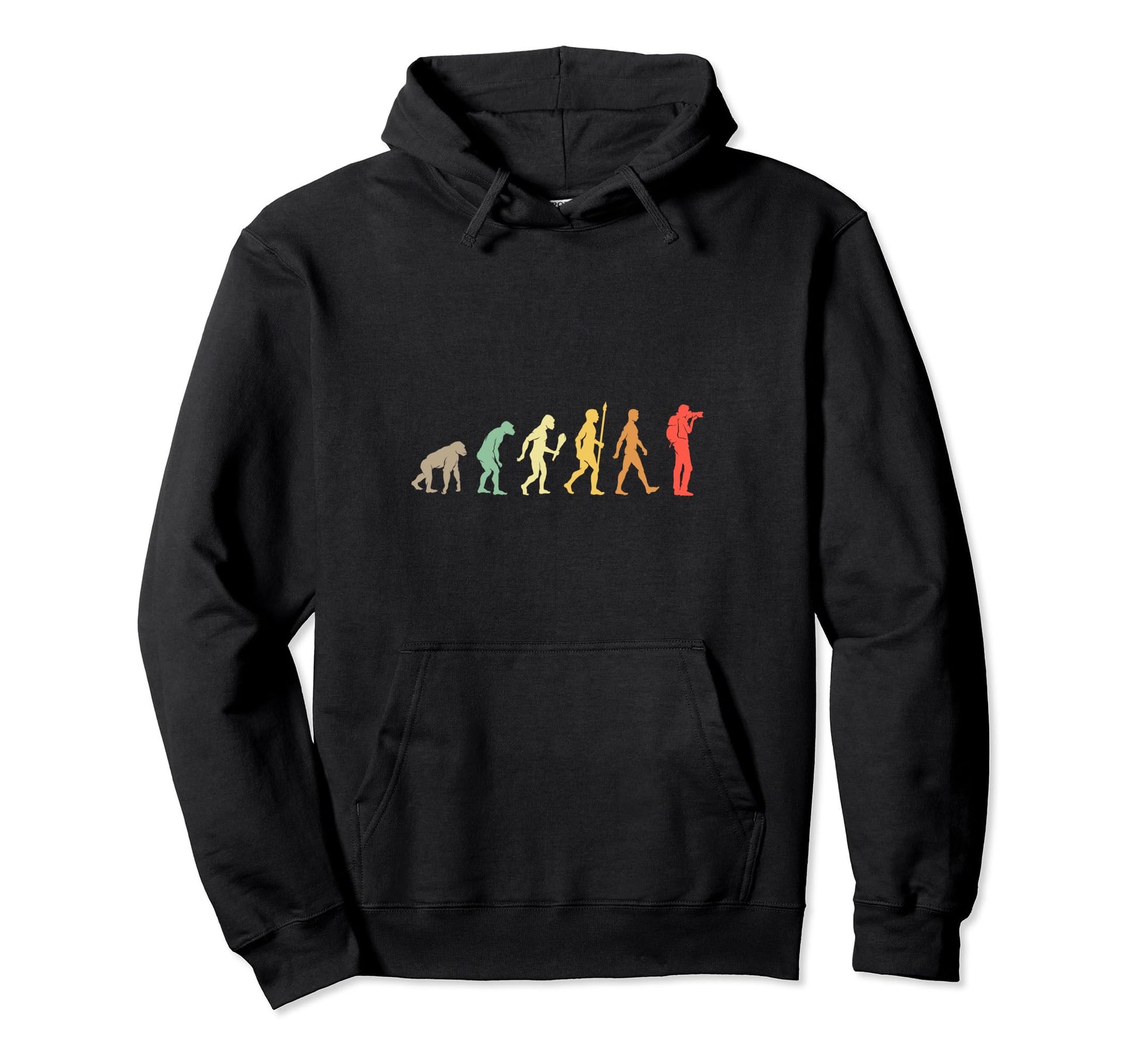 Funny Photographer Evolution Gift Hoodie - Streetwear Style for Adults - T-Shirt, Sweatshirt, Hoodie