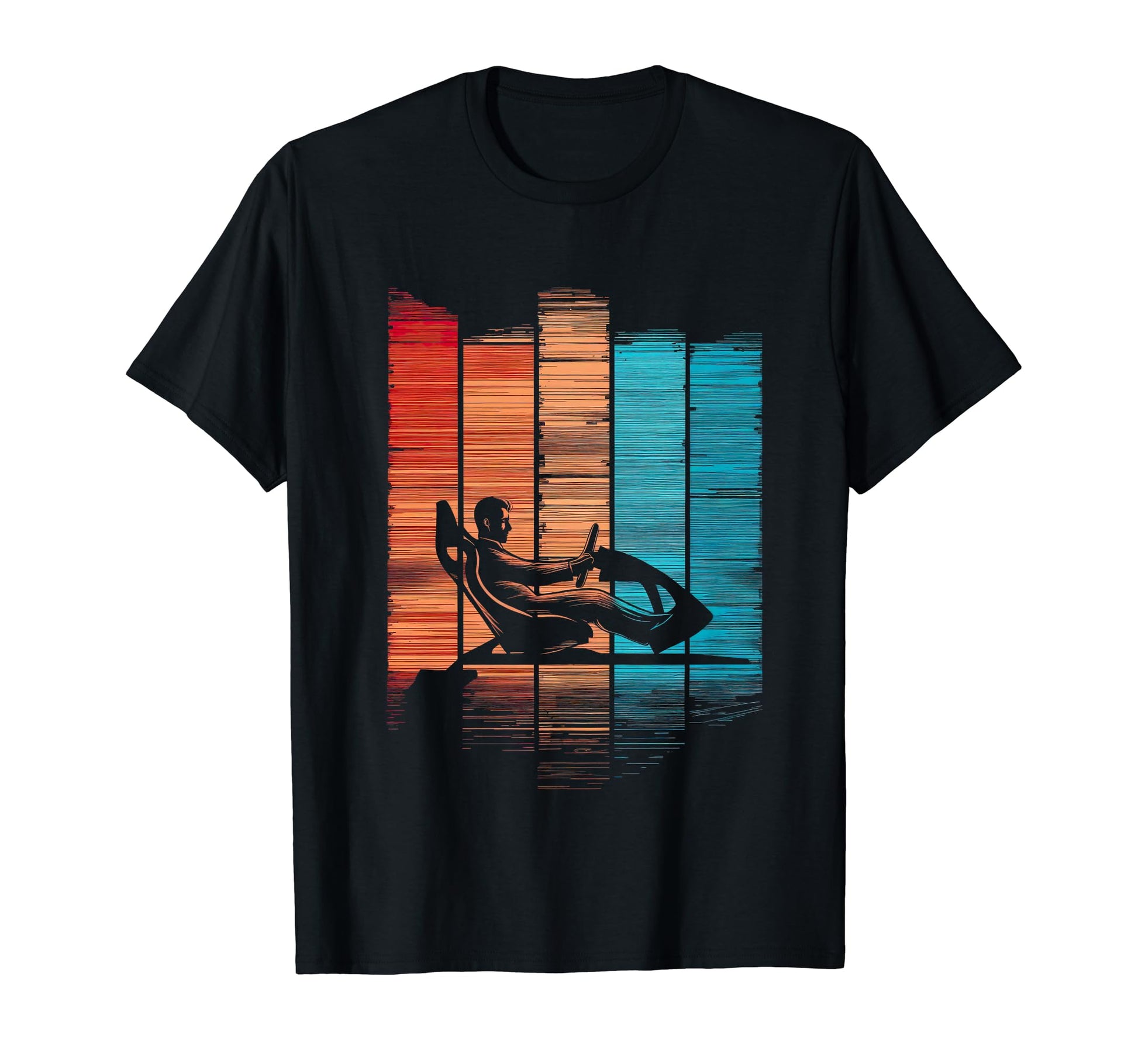 Sim Racing Stripes T-Shirt - Custom Art Print Unisex - T-Shirt, Sweatshirt, Hoodie