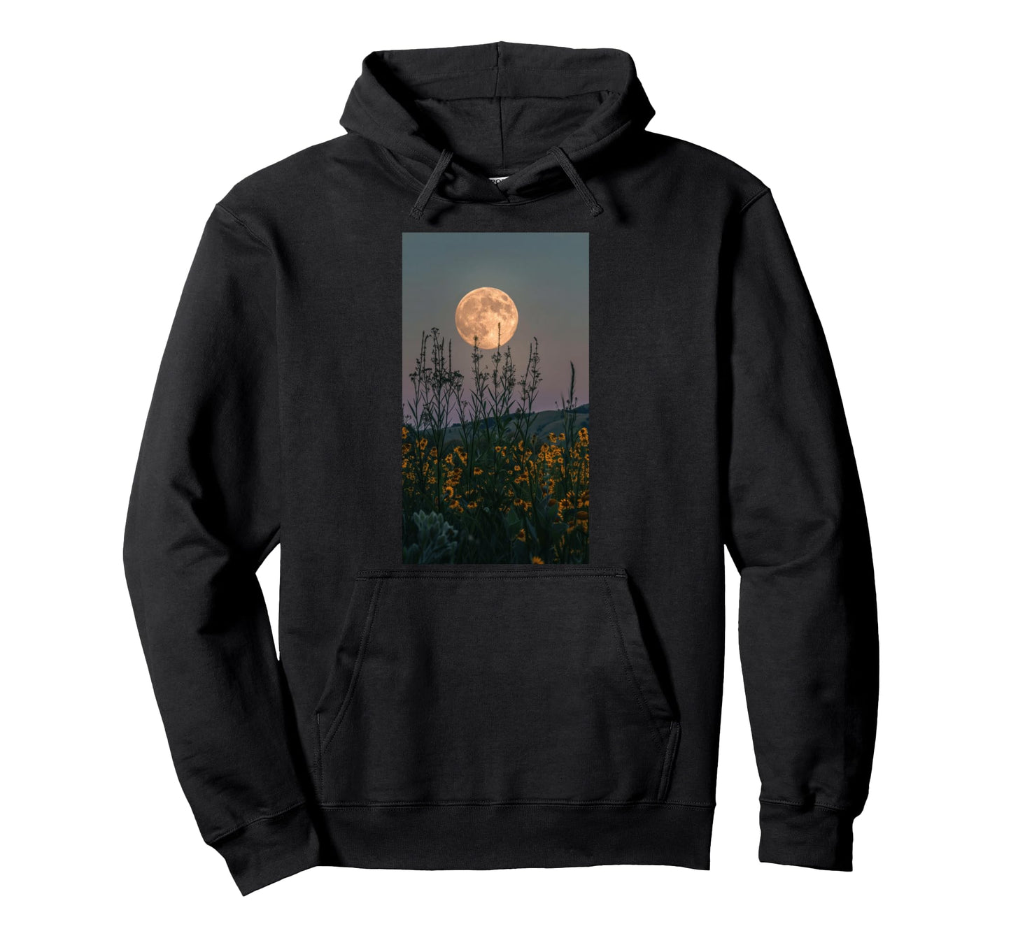 Romantic Boho Moon Moon Nature Night Hoodie - Unique Graphic for Adults - T-Shirt, Sweatshirt, Hoodie