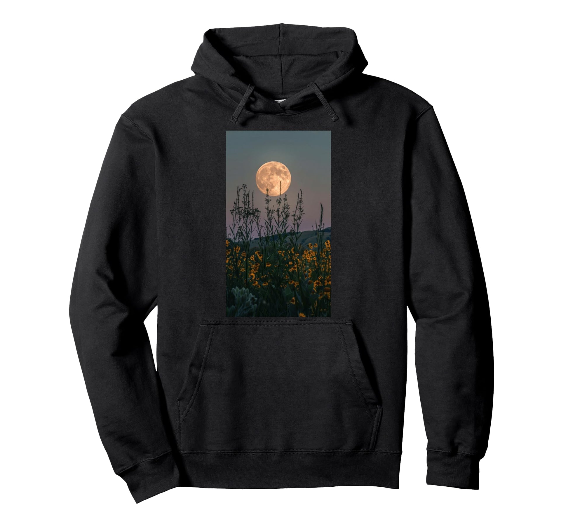 Romantic Boho Moon Moon Nature Night Hoodie - Unique Graphic for Adults - T-Shirt, Sweatshirt, Hoodie