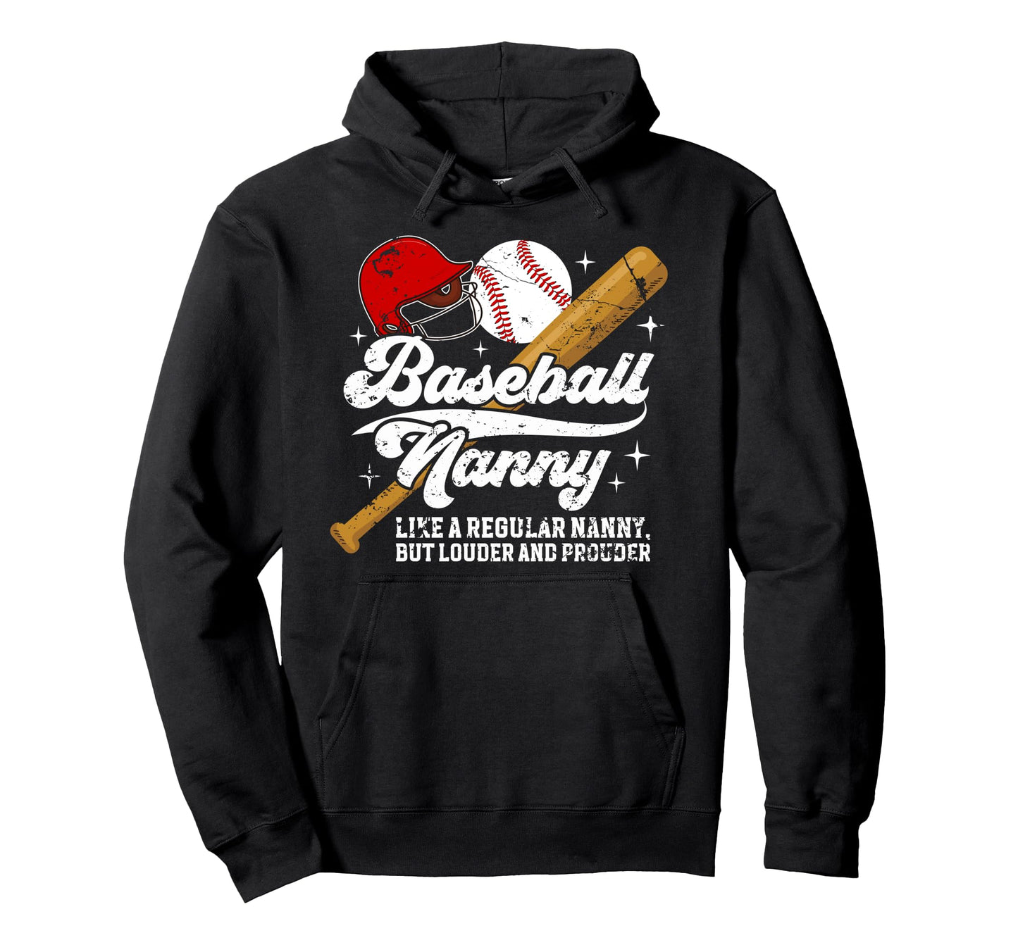 Baseball Nanny Definition Nanny Hoodie - Minimalist Print for Adults - T-Shirt, Sweatshirt, Hoodie