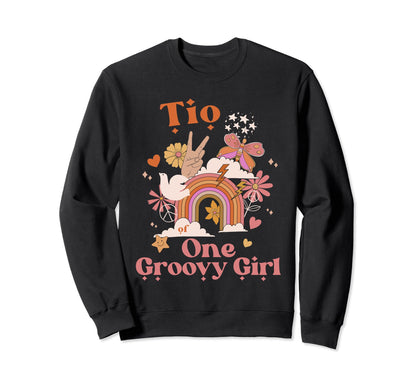 Tio One Groovy Boho Hippie Rainbow Sweatshirt - Streetwear Style Men Women - T-Shirt, Sweatshirt, Hoodie