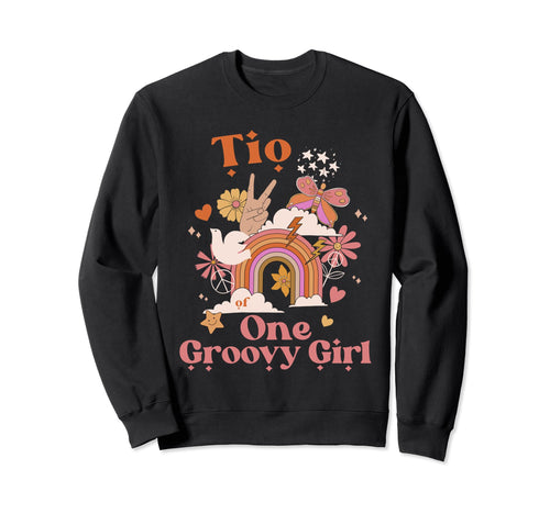 Tio One Groovy Boho Hippie Rainbow Sweatshirt - Streetwear Style Men Women - T-Shirt, Sweatshirt, Hoodie