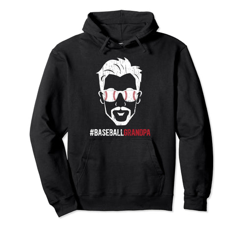 Baseball Grandpa Beard Baseball Player Hoodie - Trendy Graphic for Adults - T-Shirt, Sweatshirt, Hoodie