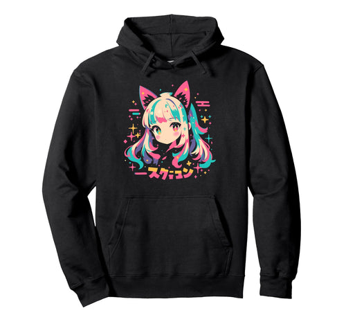 Goth Grunge Demon Anime Waifu Horror Alt Hoodie - Aesthetic Graphic Unisex - T-Shirt, Sweatshirt, Hoodie