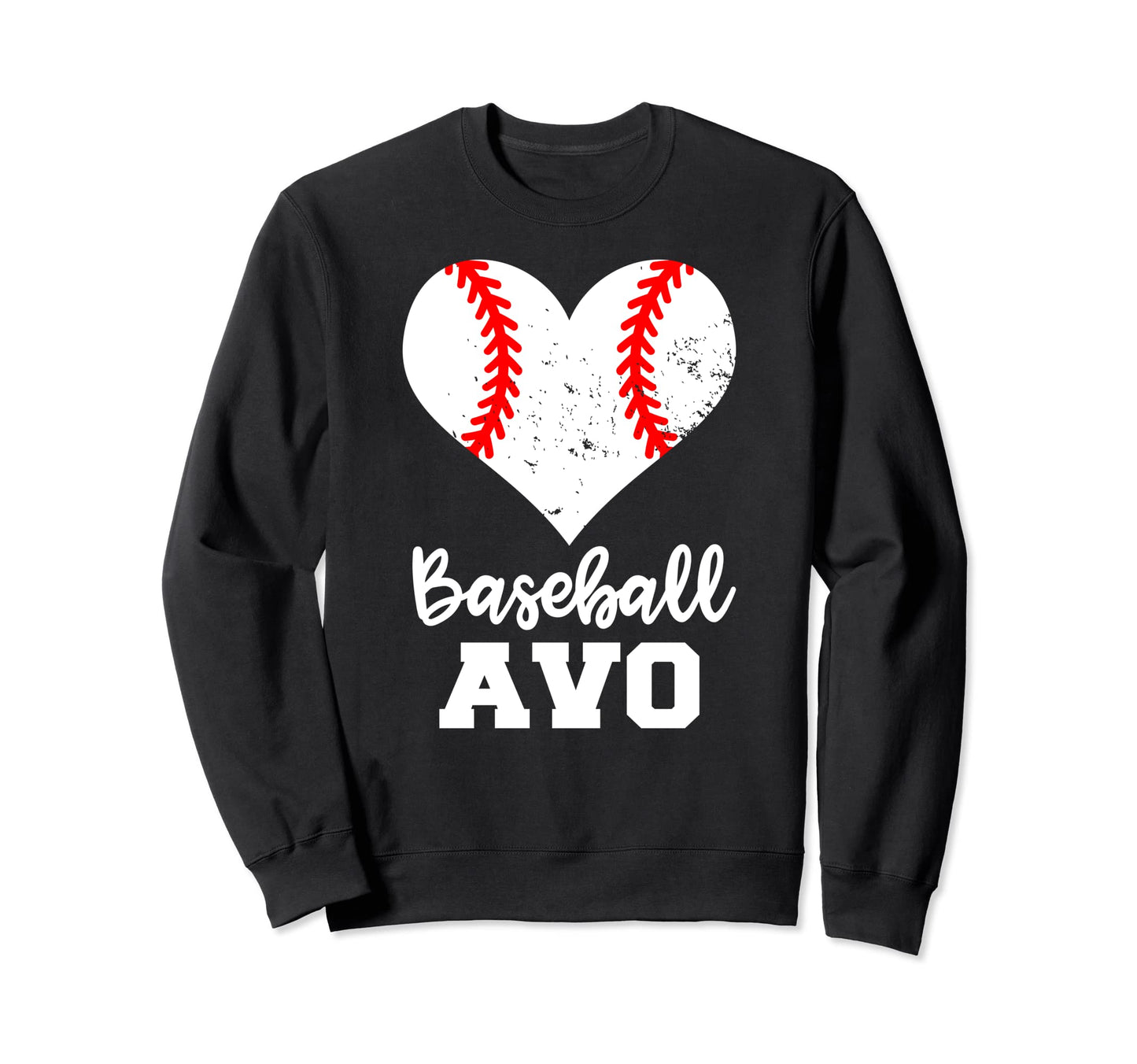 Baseball Avo Funny Baseball Heart Sweatshirt - Streetwear Style Men Women - T-Shirt, Sweatshirt, Hoodie