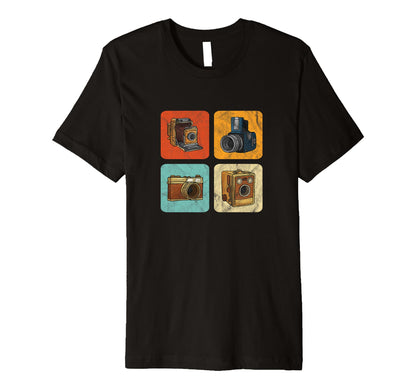Photography Lovers Camera Set T-Shirt - Fun Novelty Design for Adults - T-Shirt, Sweatshirt, Hoodie