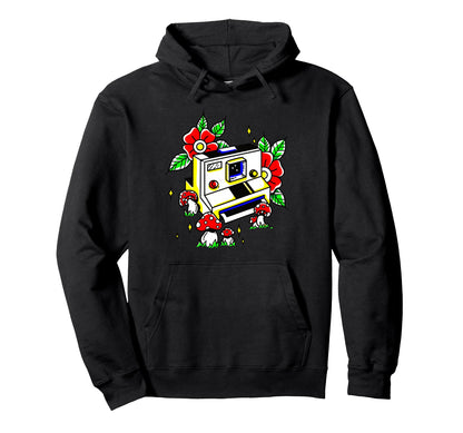 Camera Amanita Muscaria Mushrooms Hoodie - Custom Art Print for Adults - T-Shirt, Sweatshirt, Hoodie
