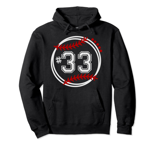 Baseball Jersey Number 33 Trendy Hoodie - Custom Art Print Men Women - T-Shirt, Sweatshirt, Hoodie
