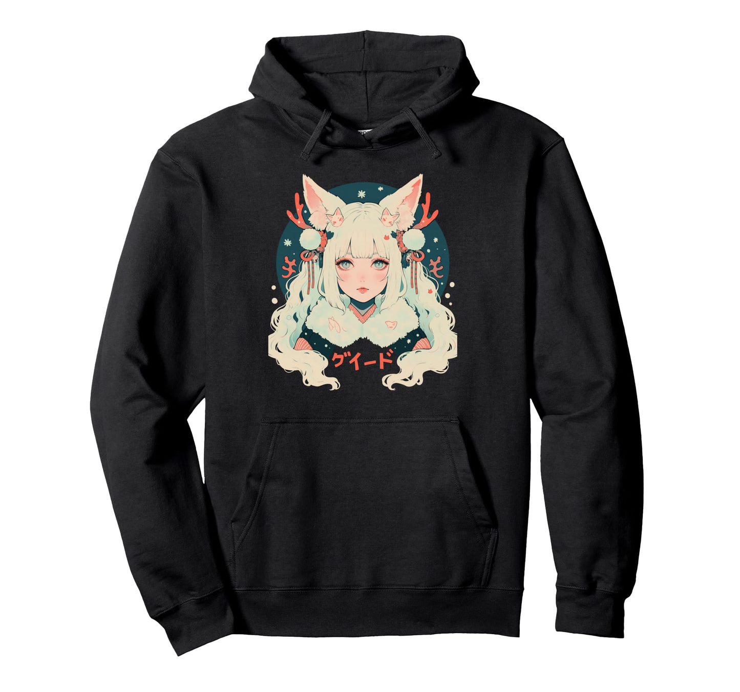 Goth Grunge Demon Anime Waifu Horror Hoodie - Fun Novelty Design Men Women - T-Shirt, Sweatshirt, Hoodie