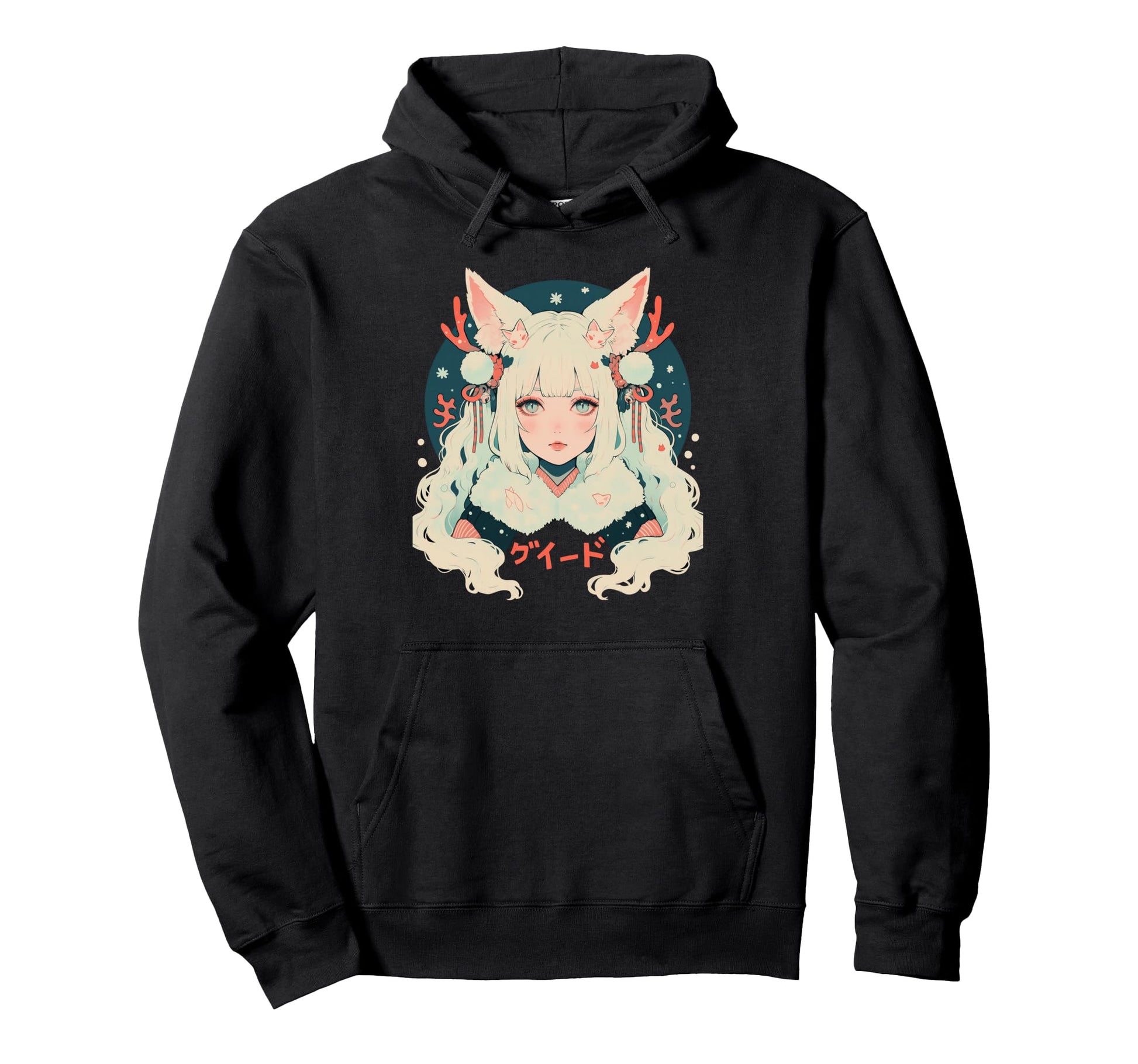 Goth Grunge Demon Anime Waifu Horror Hoodie - Fun Novelty Design Men Women - T-Shirt, Sweatshirt, Hoodie