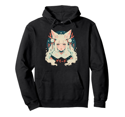 Goth Grunge Demon Anime Waifu Horror Hoodie - Fun Novelty Design Men Women - T-Shirt, Sweatshirt, Hoodie