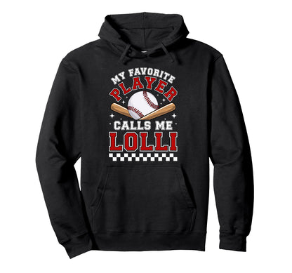 Proud Baseball Lolli Baseball Player Lolli Hoodie - Unique Graphic Unisex - T-Shirt, Sweatshirt, Hoodie
