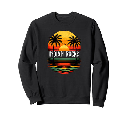 Ocean Wave Sunset Palm Tree Indian Sweatshirt - Unique Graphic Men Women - T-Shirt, Sweatshirt, Hoodie