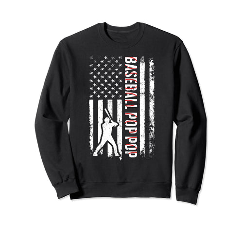 Baseball Pop Pop Baseball Player Sweatshirt - Novelty Apparel for Adults - T-Shirt, Sweatshirt, Hoodie