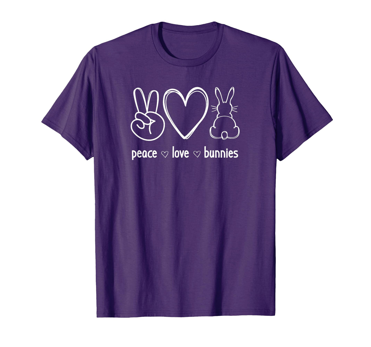 Peace Love Bunnies Funny Jokes T-Shirt - Custom Art Print for Adults - T-Shirt, Sweatshirt, Hoodie