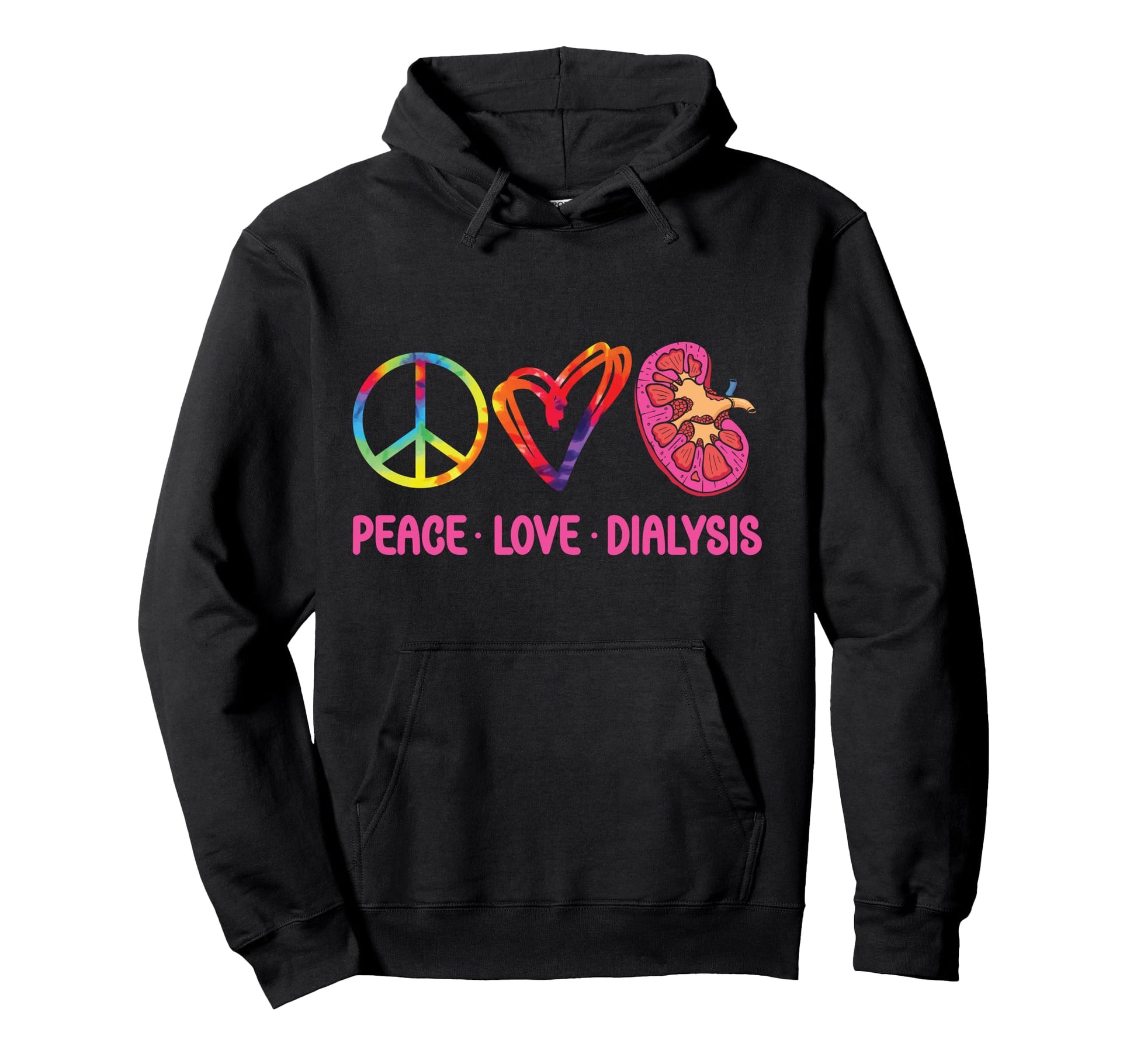 Dialysis Nurse Tech Technician Tie Dye Hoodie - Novelty Apparel Unisex - T-Shirt, Sweatshirt, Hoodie