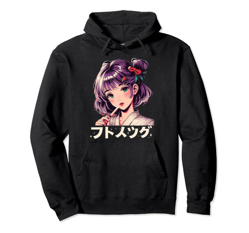 Anime Goth Grunge Demon Waifu Horror Hoodie - Custom Art Print for Adults - T-Shirt, Sweatshirt, Hoodie
