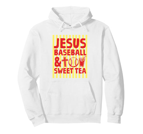 Jesus Baseball Sweet Tea Southern Hoodie - Aesthetic Graphic Men Women - T-Shirt, Sweatshirt, Hoodie