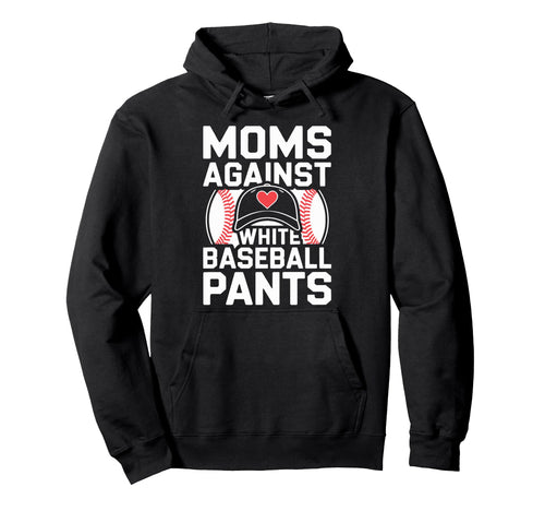 Funny Baseball Game Day Moms Against Hoodie - Minimalist Print Men Women - T-Shirt, Sweatshirt, Hoodie